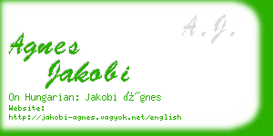 agnes jakobi business card